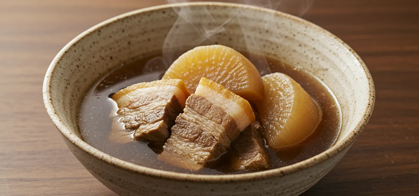 大根と豚肉の味噌煮