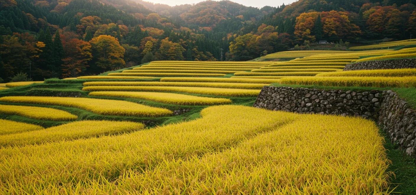 つづら棚田の四季折々の美しい風景