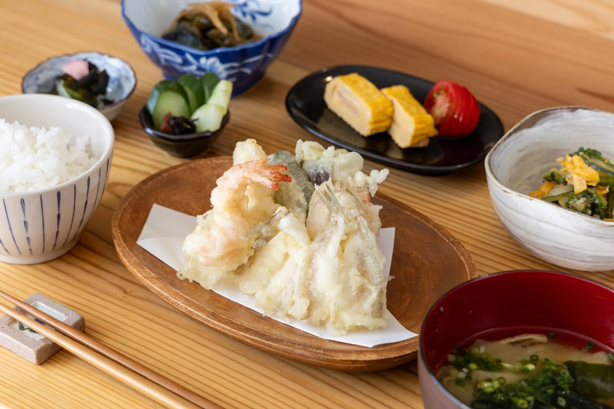 うきは ランチ ma'am - 季節野菜と新鮮魚介の天ぷら